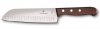 Nóż Santoku Victorinox - Ostrze ze stali nierdzewnej, drewniana rękojeść, do krojenia i siekania - 17 cm